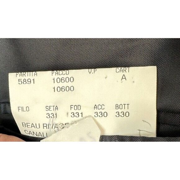 Canali Blazer Mens Eu 50 Us 40 Silk Wool Plaid Navy 3 Button Sports Coat Italy - Picture 12 of 14